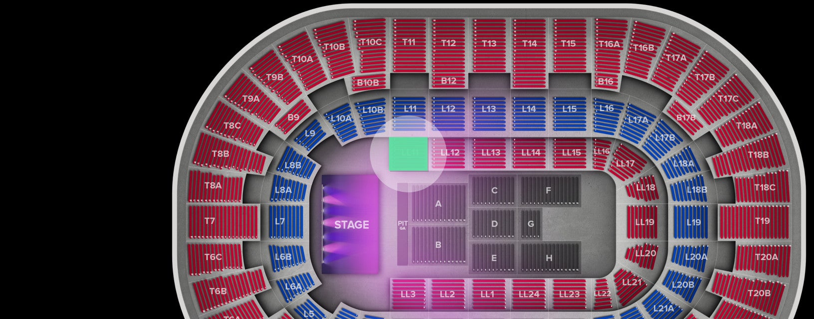 Seat view from Lower Level
