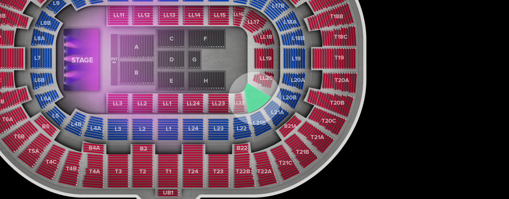 Seat view from Lower