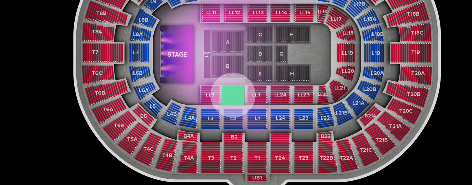 Seat view from Lower Level