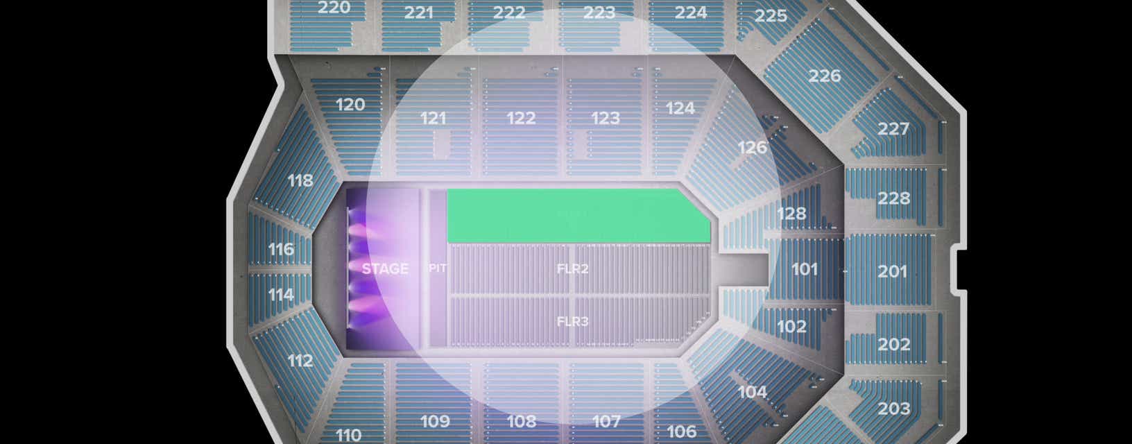 Seat view from Floor