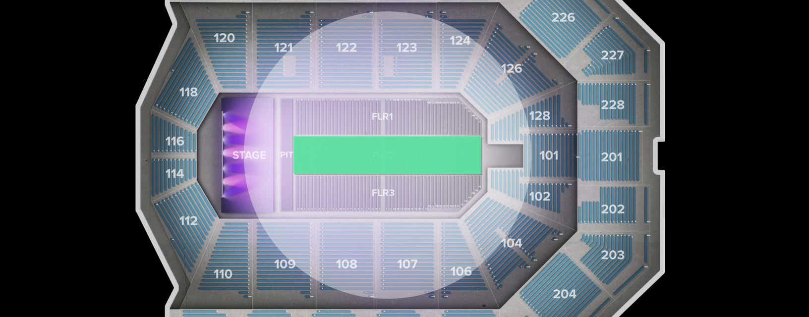 Seat view from Floor