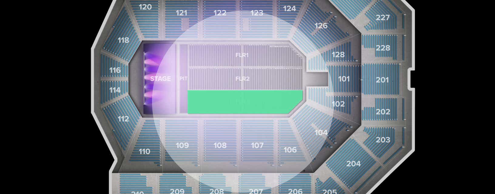 Seat view from Floor