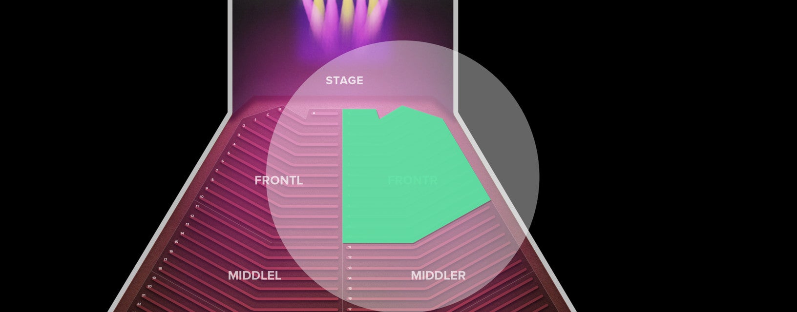 Seat view from Front Right