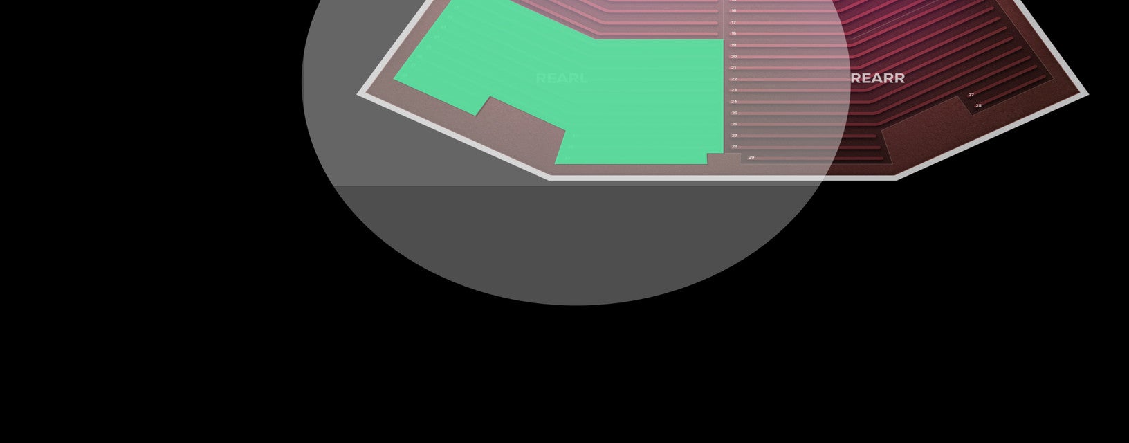 Seat view from Rear Left