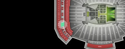 Seat view from Upper End Zone