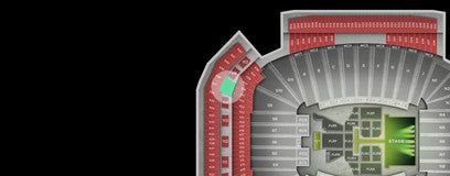 Seat view from Upper End Zone