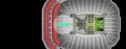 Seat view from South End Zone