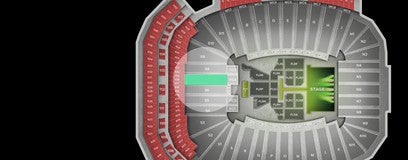 Seat view from South End Zone