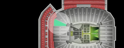 Seat view from South End Zone