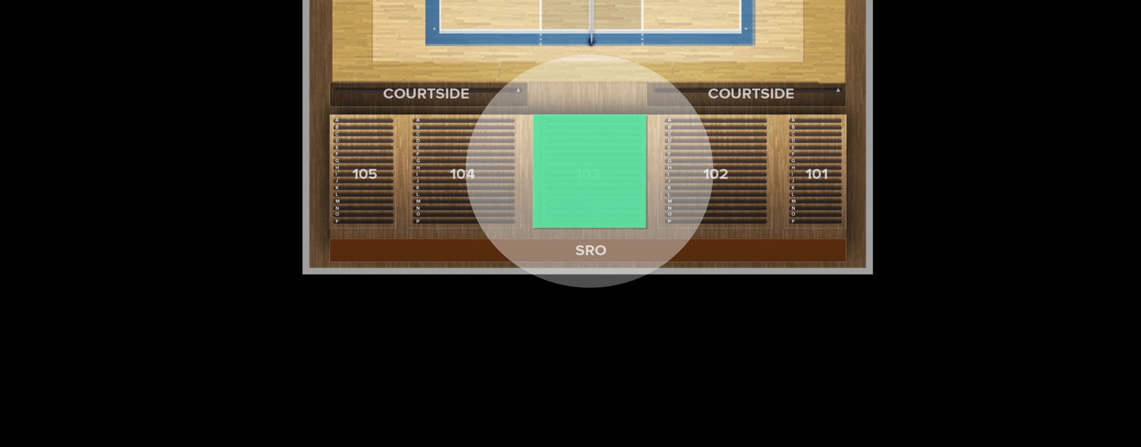 Seat view from Lower