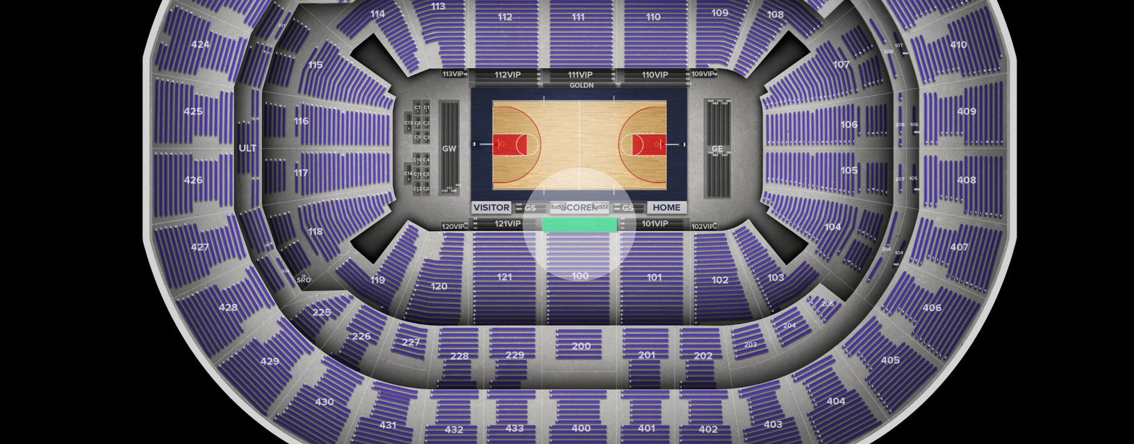 Seat view from VIP