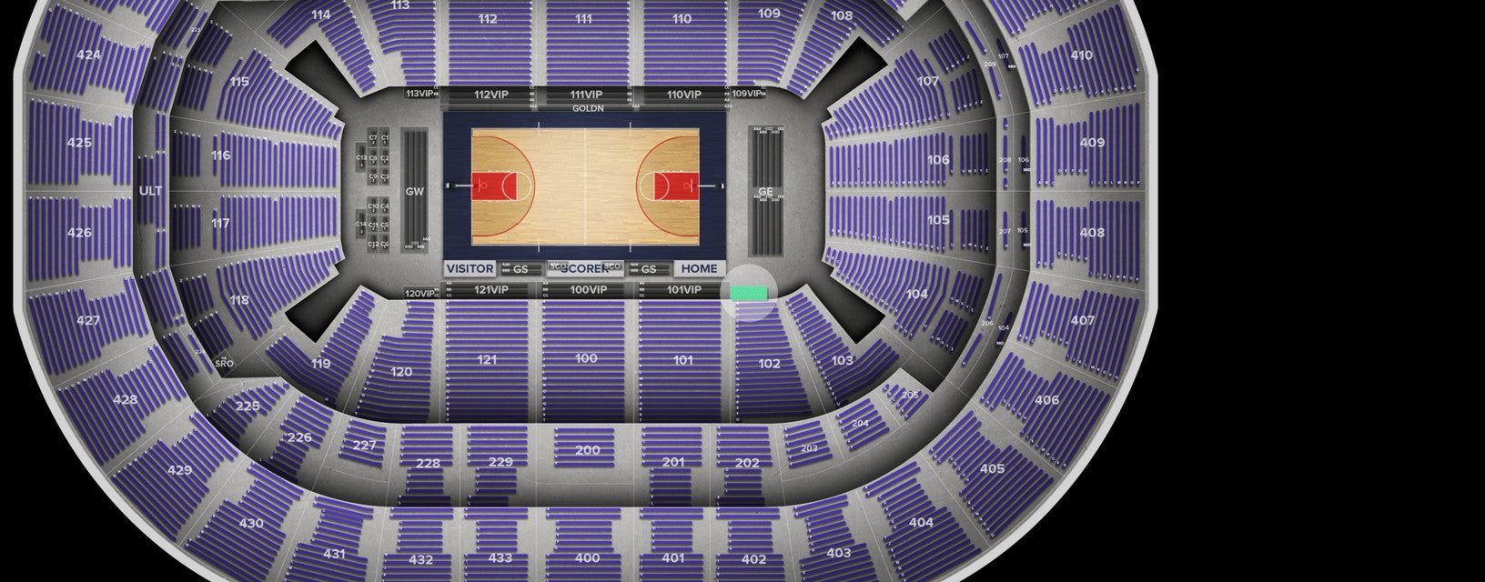 Seat view from VIP