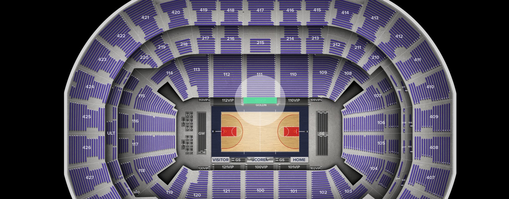 Seat view from VIP
