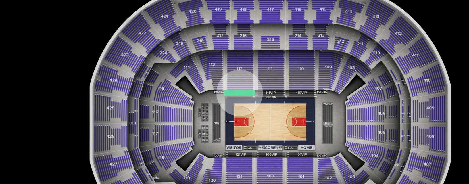 Seat view from VIP