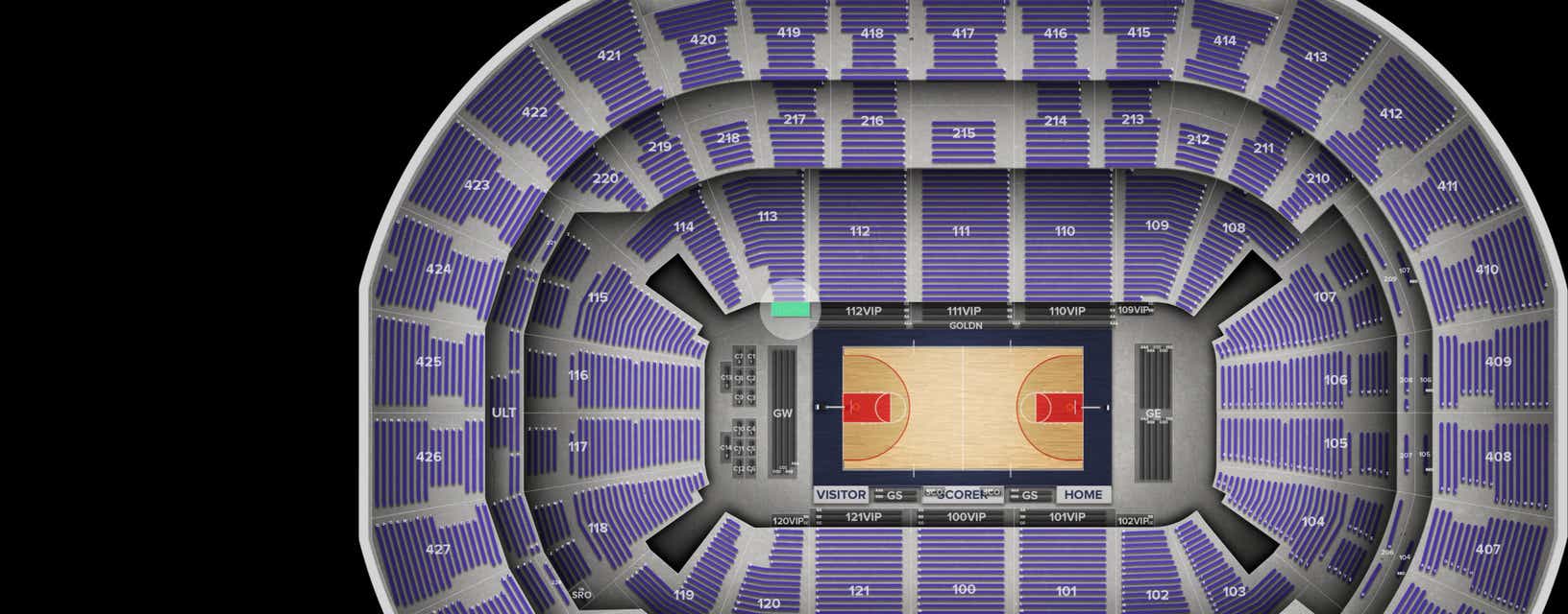 Seat view from VIP