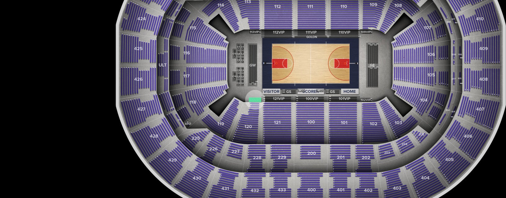 Seat view from VIP