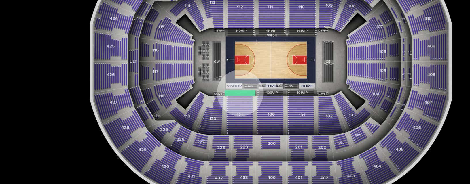 Seat view from VIP