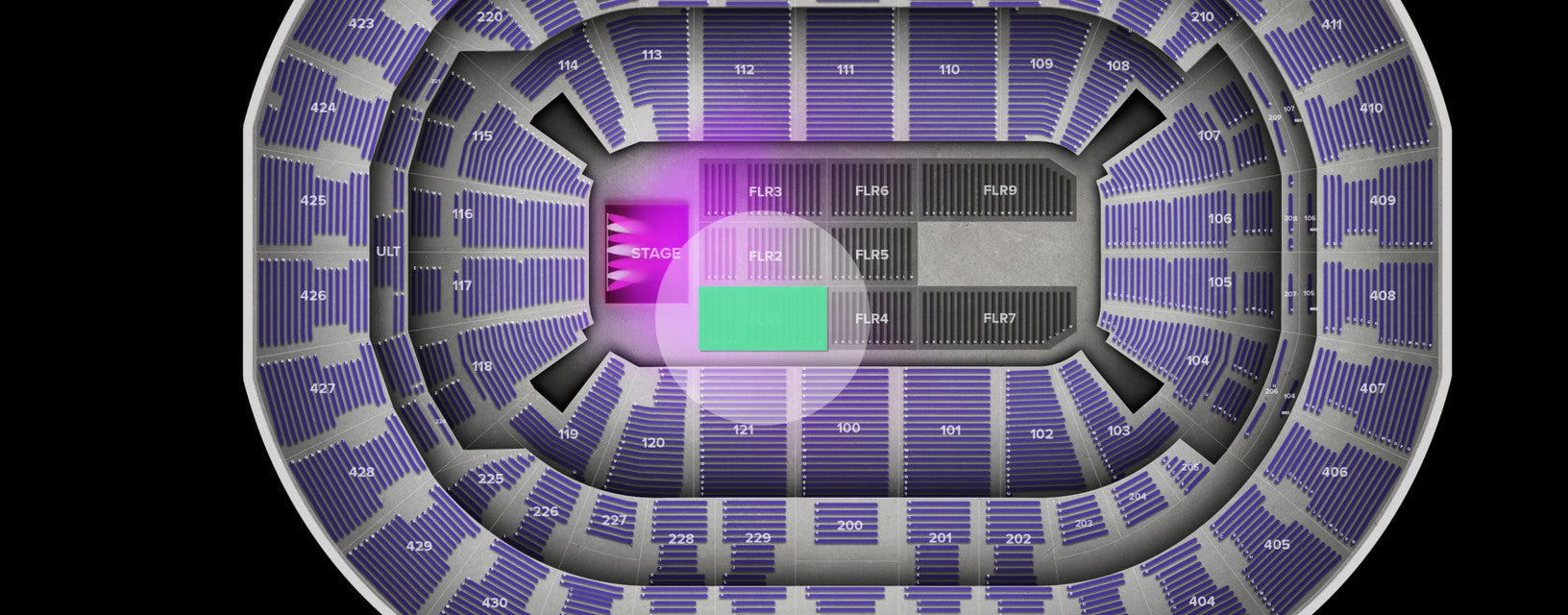 Seat view from Floor