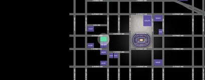 Seat view from 900 G St NW Lot