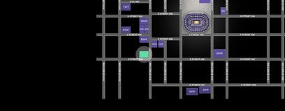 Seat view from 901 E St Lot