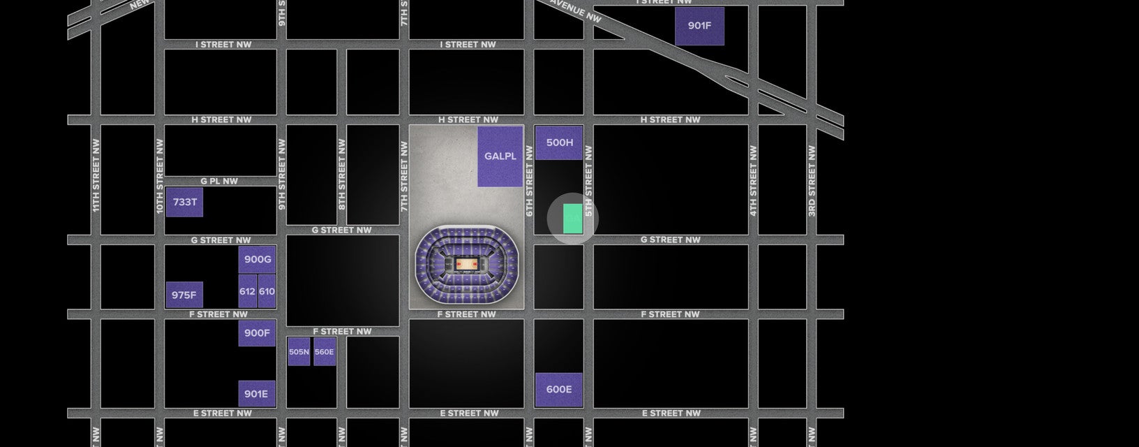 Seat view from General Parking