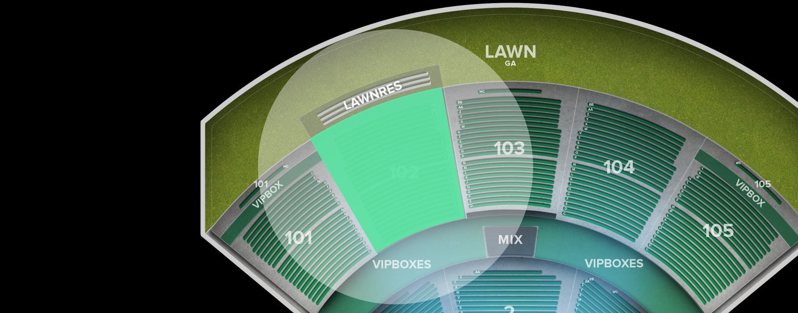 Seat view from Reserved