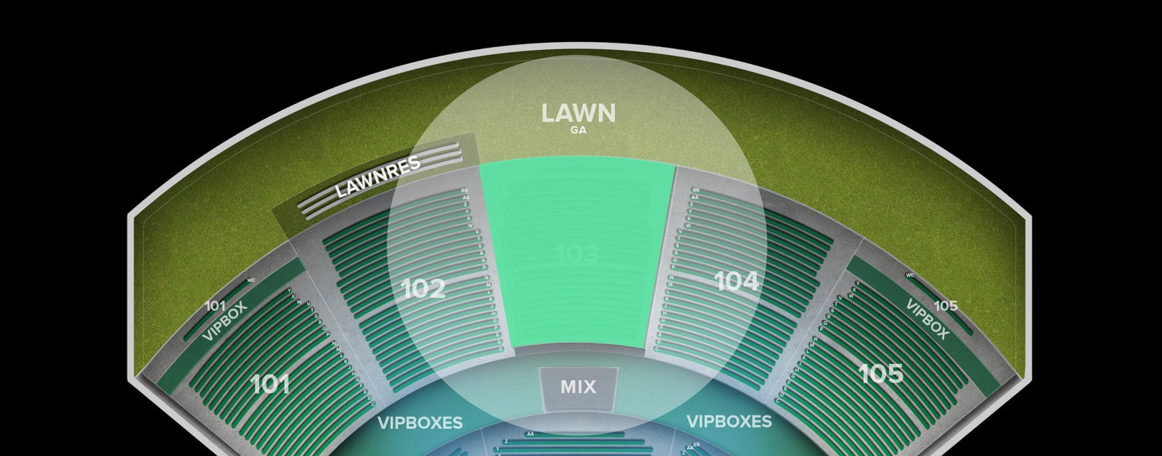 Seat view from Reserved