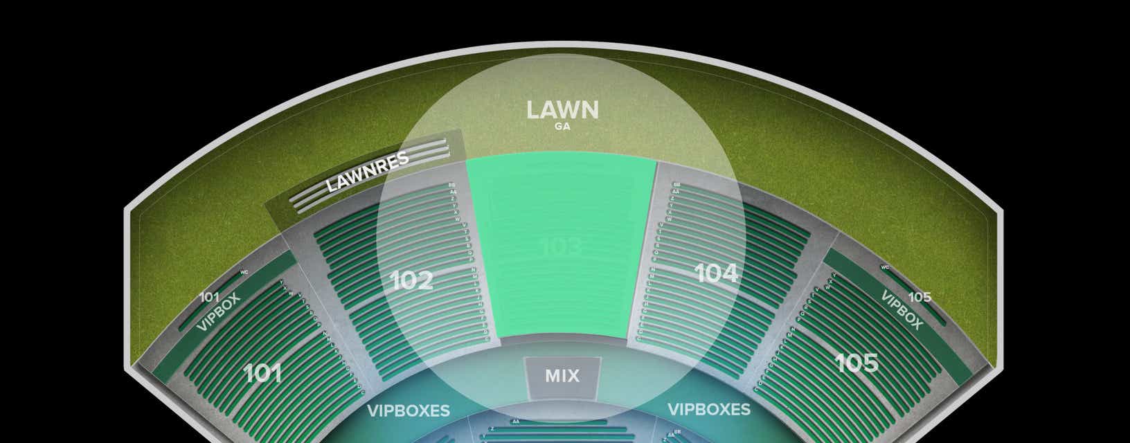 Seat view from Reserved