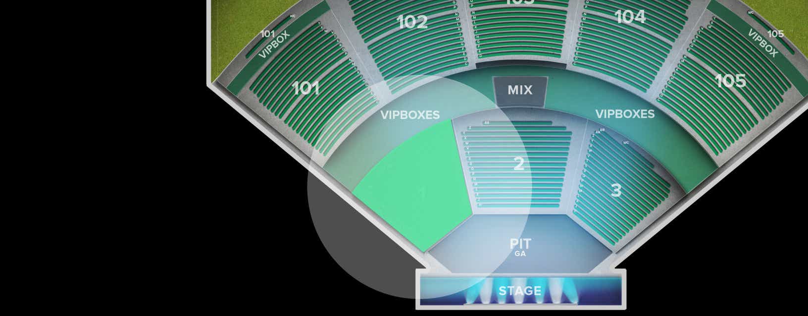 Seat view from Orchestra