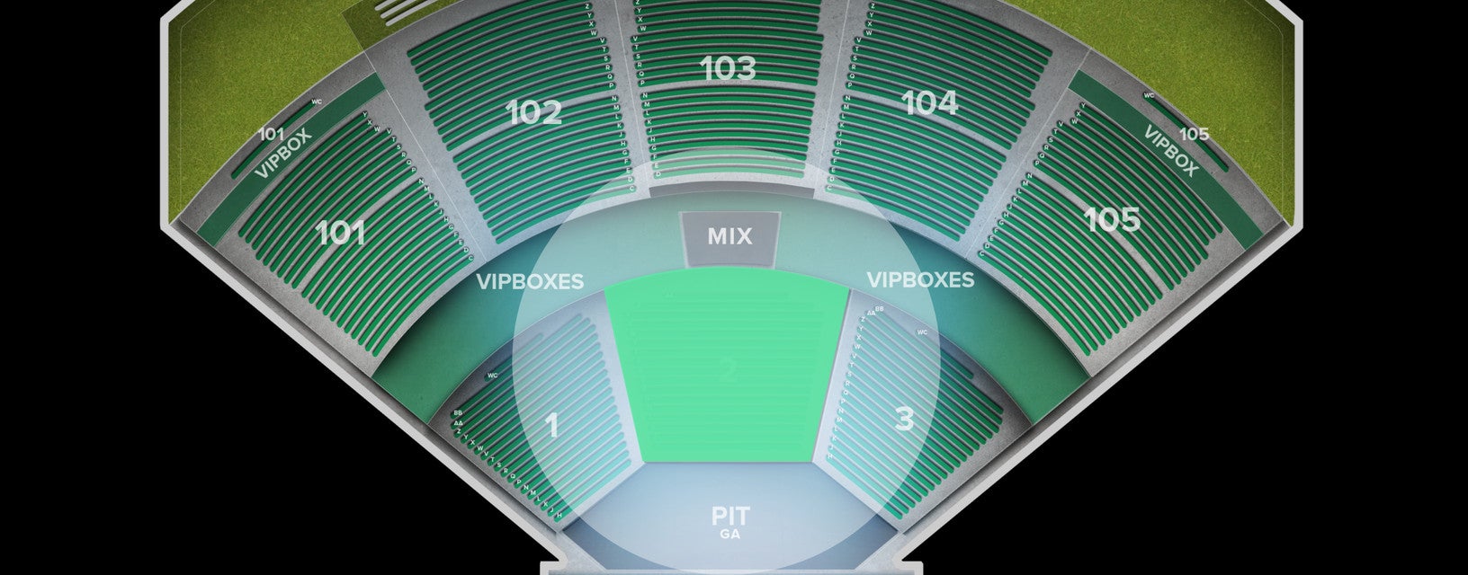 Seat view from Orchestra