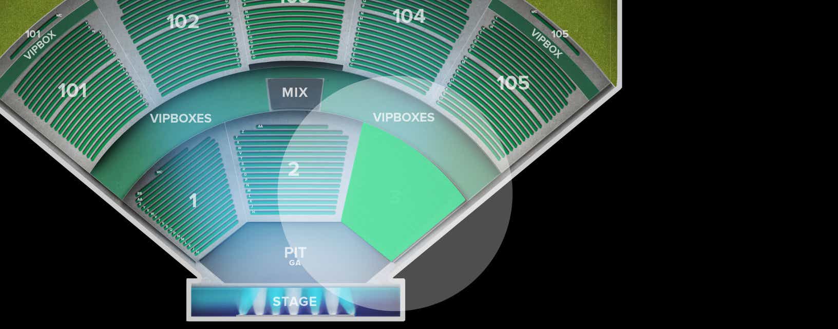 Seat view from Orchestra