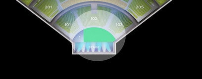 Seat view from General Admission PIT