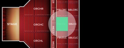 Seat view from First Balcony Center