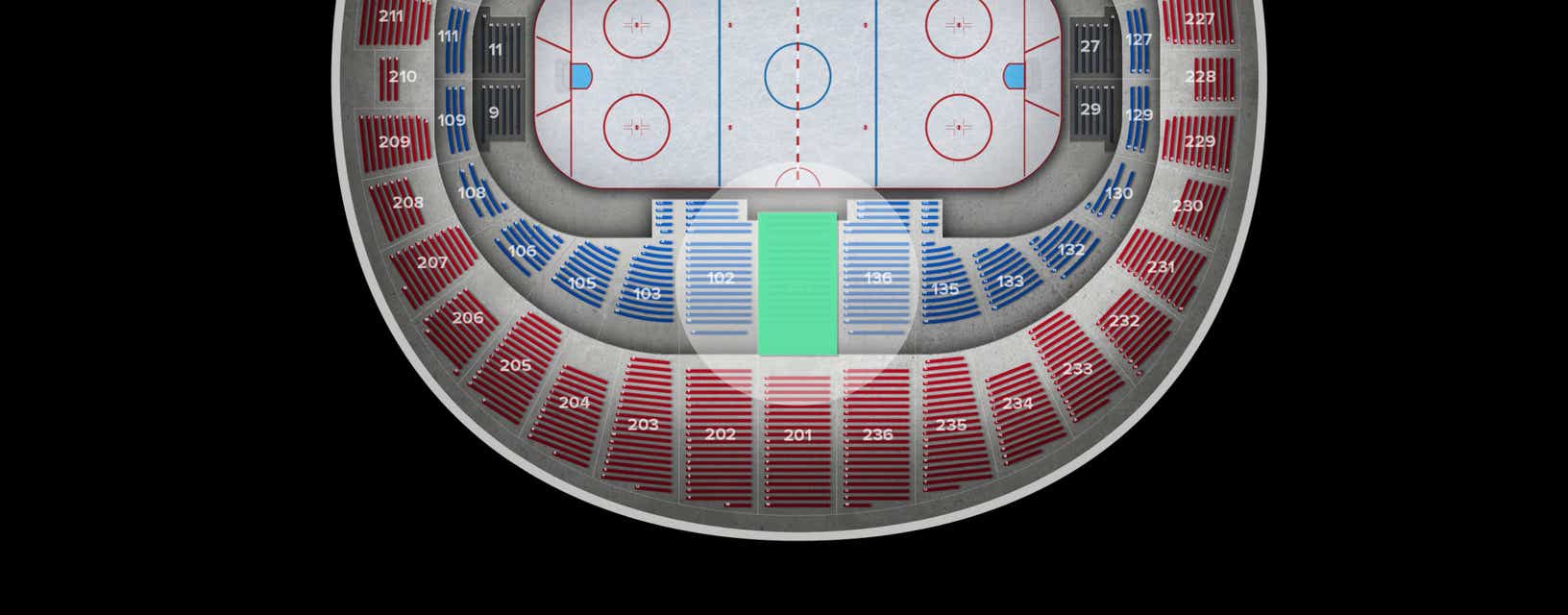 Seat view from Lower