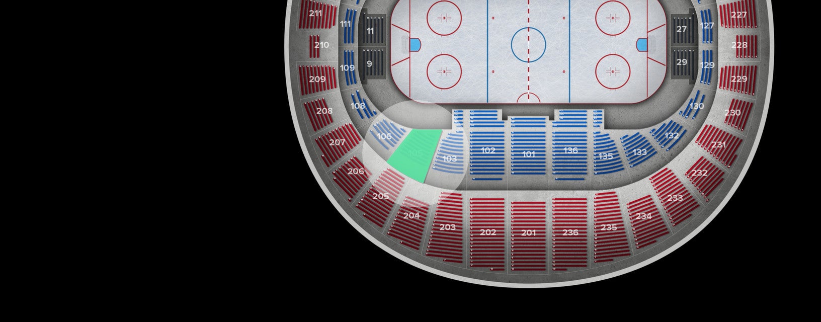 Seat view from Lower