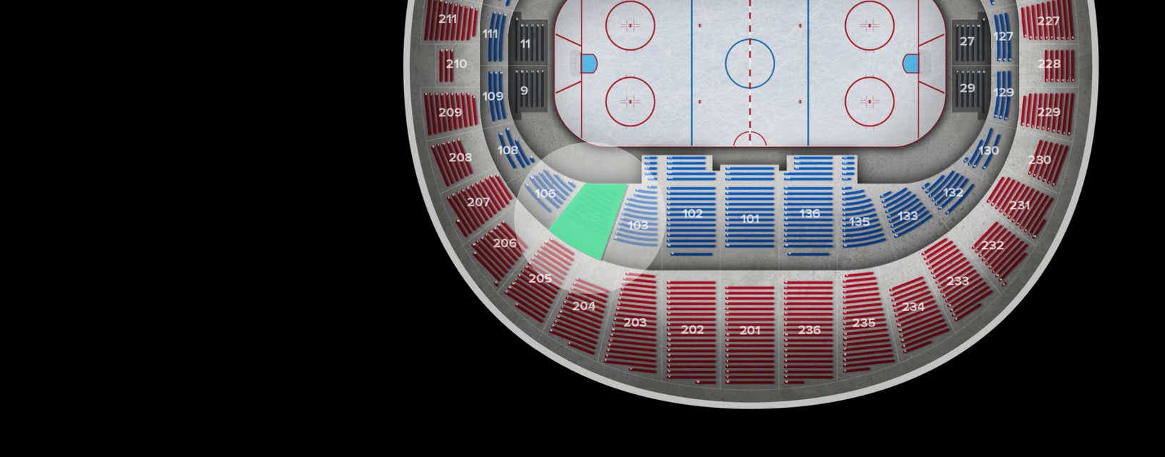 Seat view from Lower