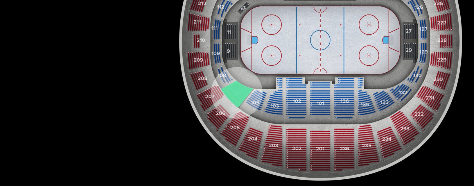 Seat view from Lower