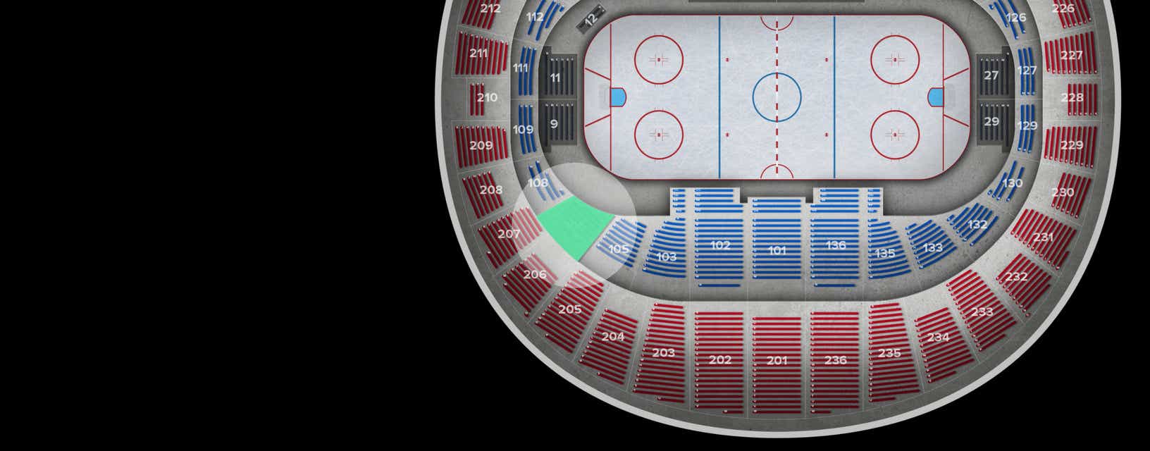 Seat view from Lower