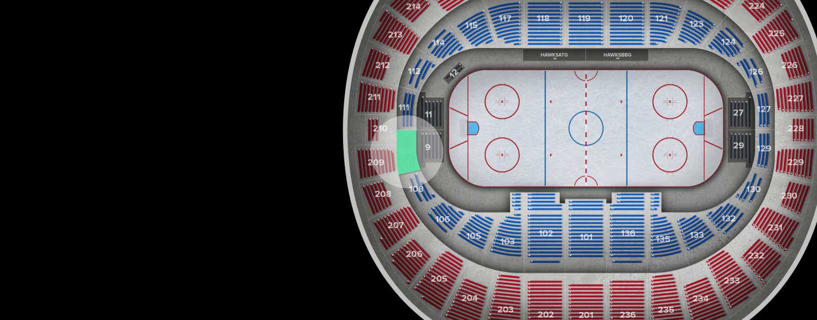 Seat view from Lower