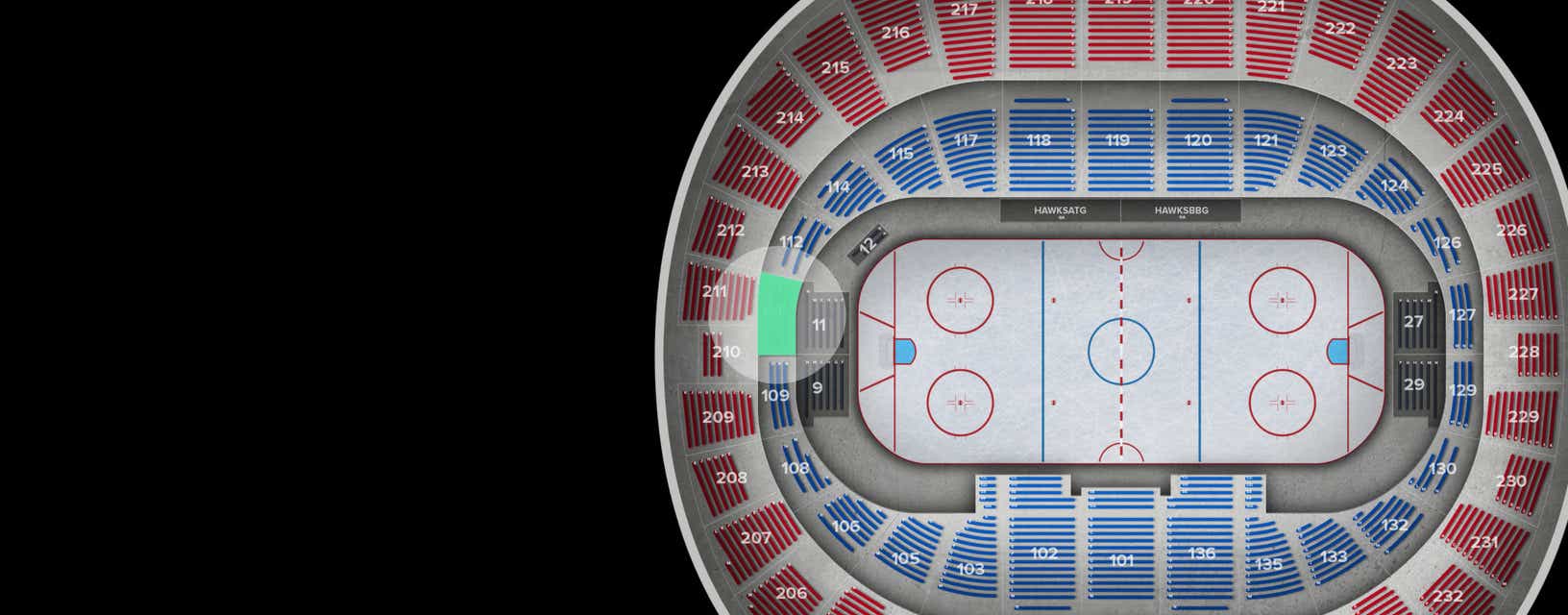 Seat view from Lower