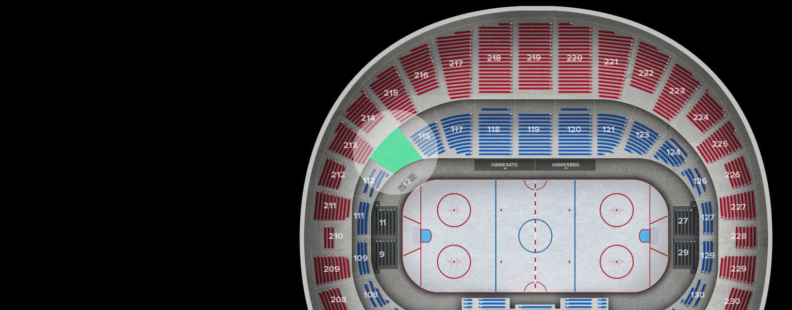 Seat view from Lower