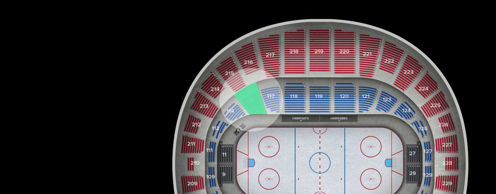 Seat view from Lower