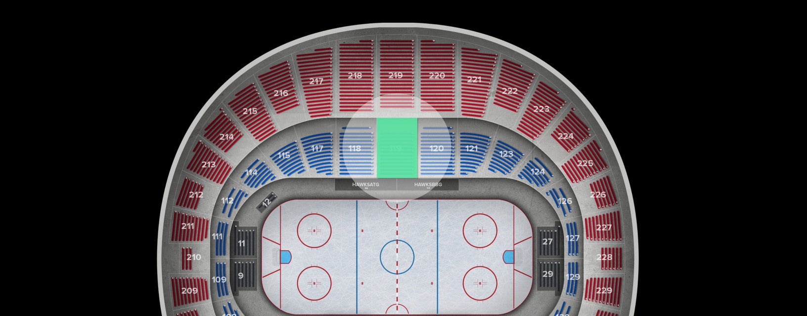 Seat view from Lower