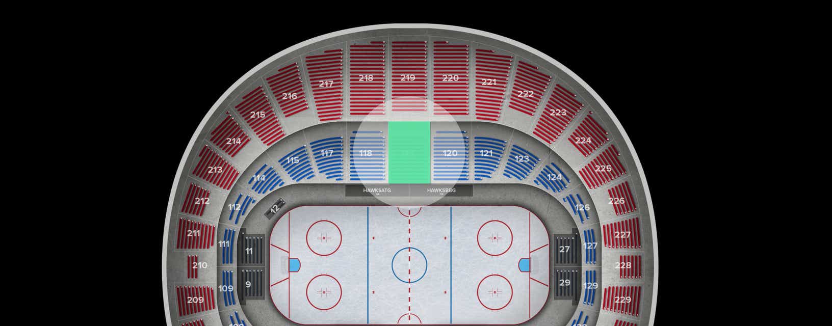Seat view from Lower
