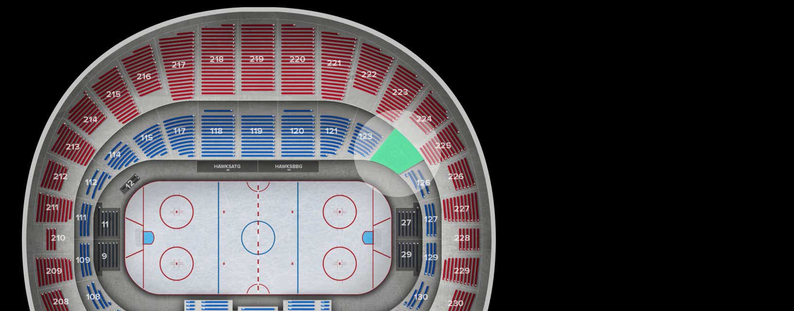 Seat view from Lower