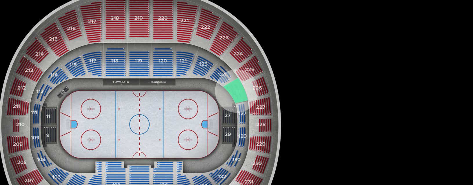 Seat view from Lower