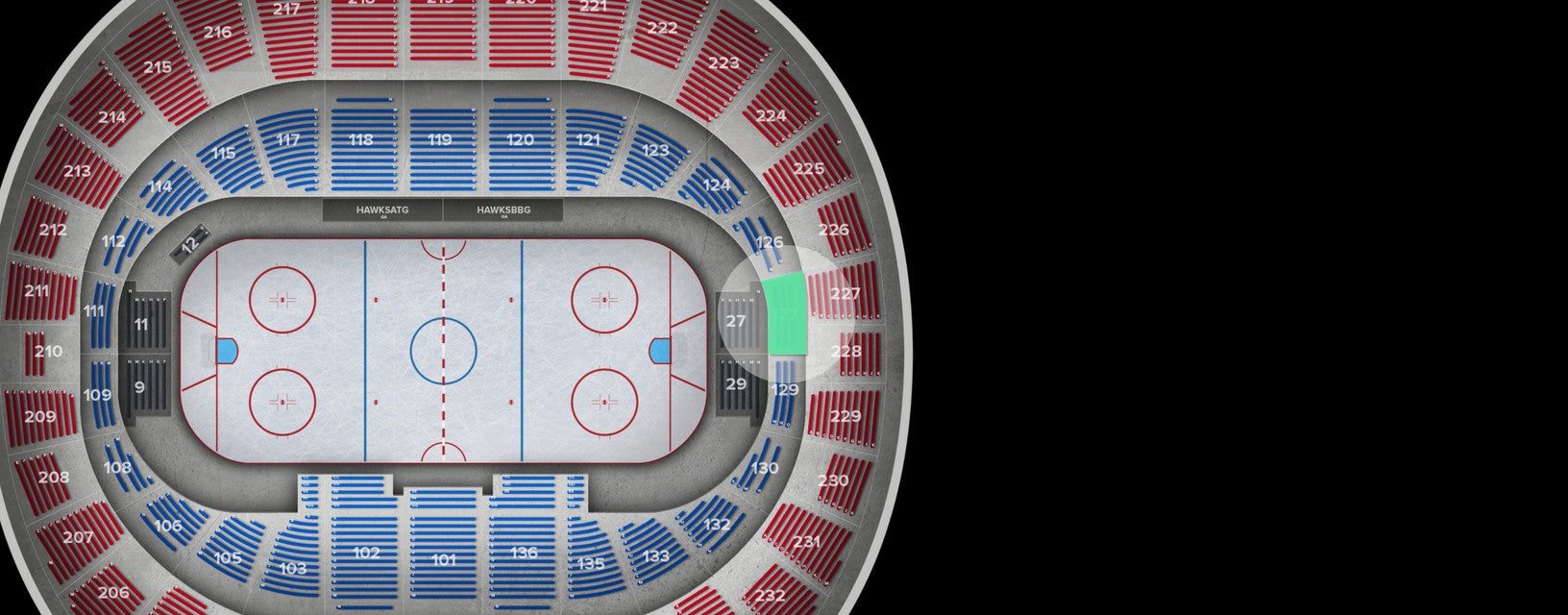 Seat view from Lower