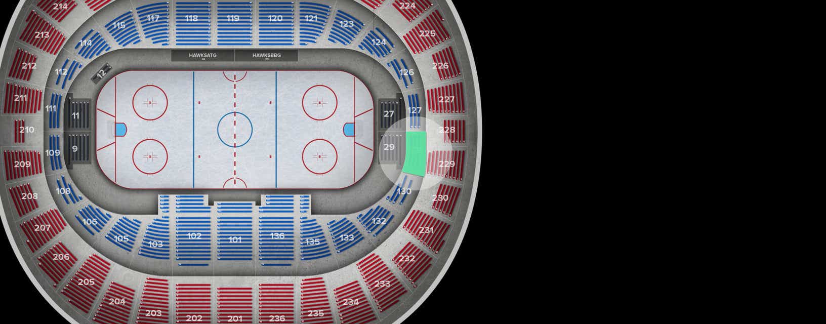 Seat view from Lower