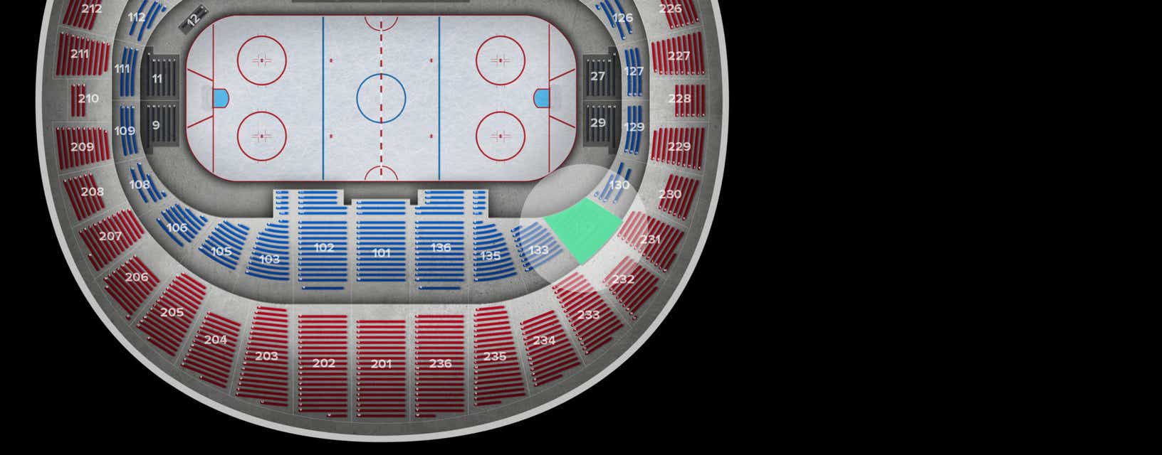 Seat view from Lower