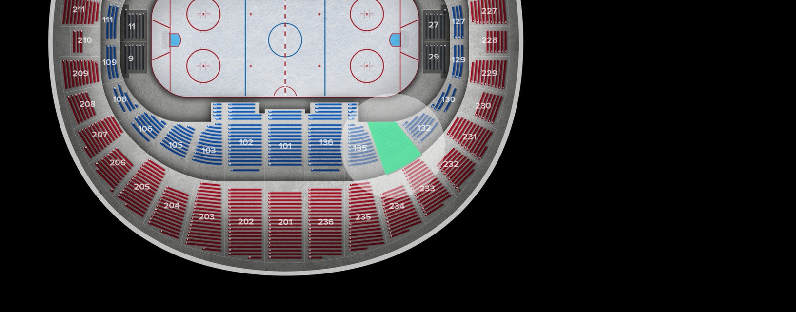 Seat view from Lower